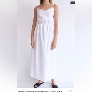 Zara 100% cotton maxi dress